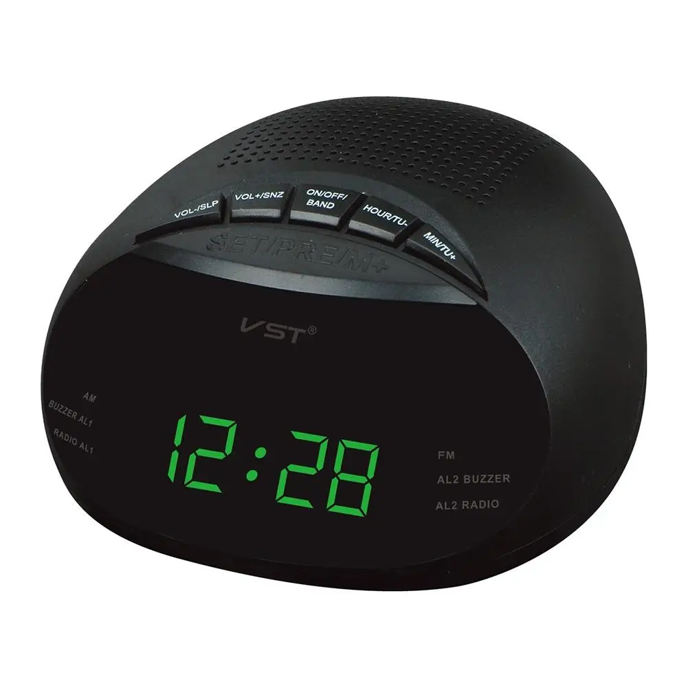 LumiParty часы-контроль светодиодный Будильник с радио и функцией повтора Подарочное украшение Европейская Спецификация-30