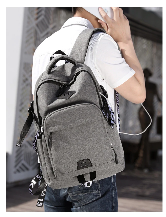 Мужской женский рюкзак для ноутбука с usb зарядкой, модный многофункциональный Оксфордский повседневный рюкзак для ноутбука, школьные дорожные сумки, мужские сумки