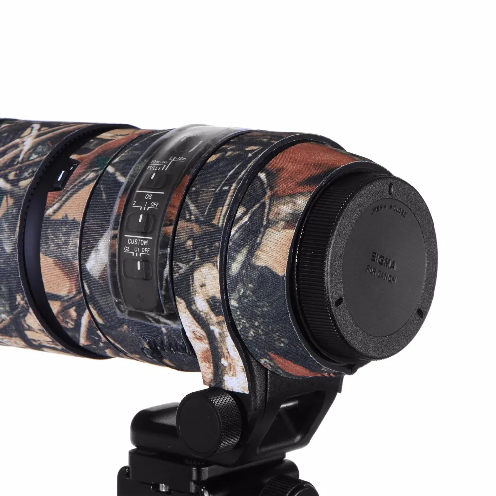 Contemporary Rubber Camouflage Neoprene Lens Coat Waterproof Lens Protective Coat Cover Camo Case For Sigma 150-600mm C version (2)