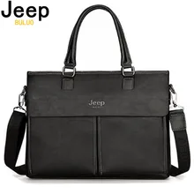 Мужской портфель s Jeep, большой бренд, деловая разрезная кожаная сумка для 14 дюймов, сумки для ноутбука, мужской портфель для путешествий, сумка-тоут, А4, файлы