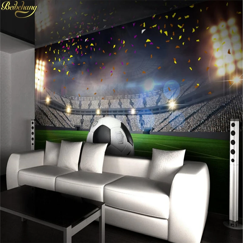 Beibehang Пользовательские Фото Обои фреска футбольный стадион 3D спальня гостиная фон декоративная живопись papel де parede