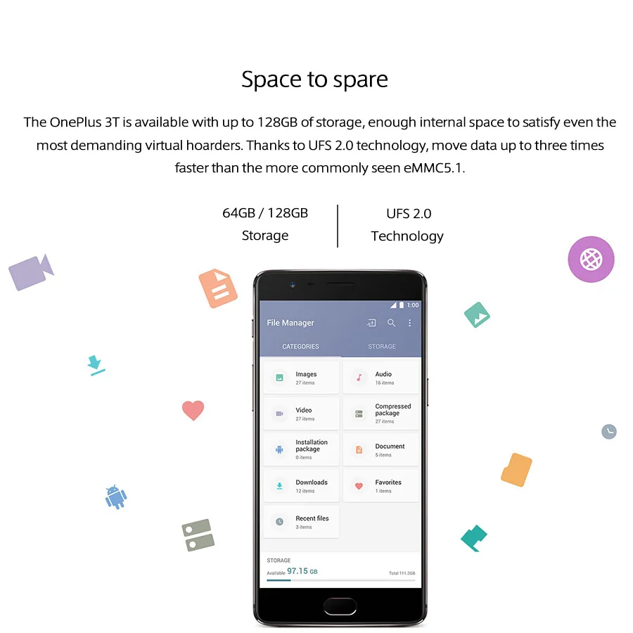 OnePlus 3T A3010 смартфон с 5 дюймовым дисплеем ОЗУ 6 ГБ ПЗУ 64 128 Android|Смартфоны| |