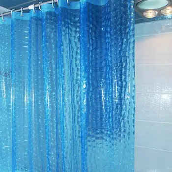 

PEVA Bathroom Shower Curtains 3D Waterproof Bath Curtain Moldproof Transparent Bathroom Curtain 1.8x1.8M 1.8x2M Home Decor