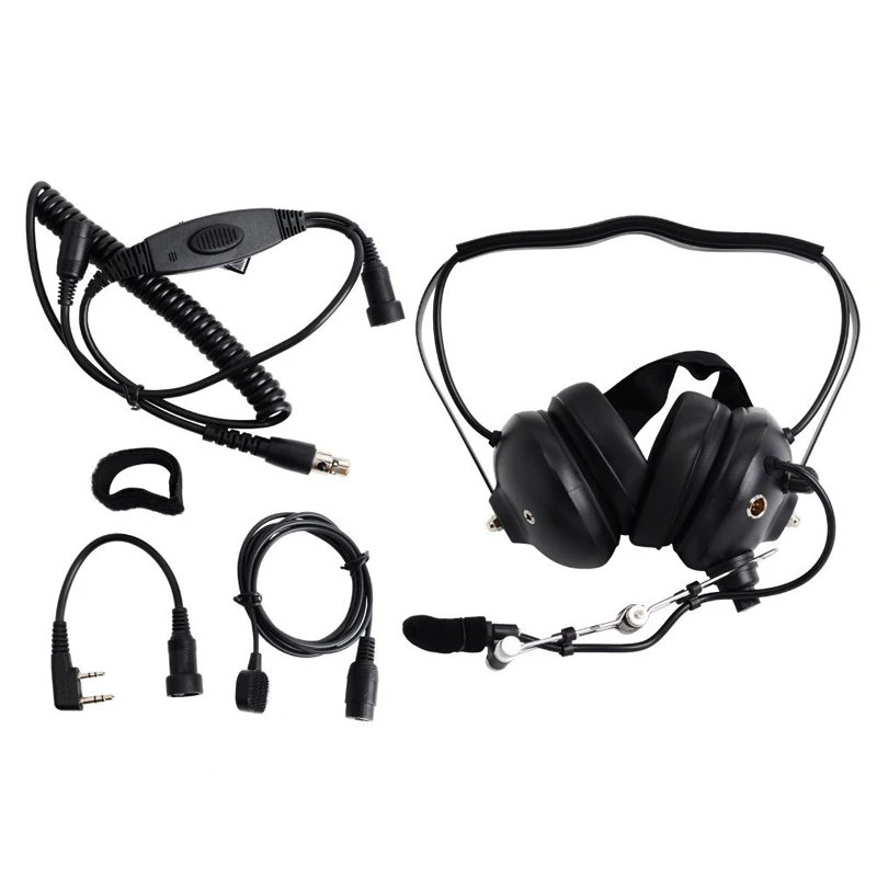 

Three color headset Racing earphone for K1 port 2 pin connector for Air Noise-Cancelling microphone for Baofeng walkie talkie