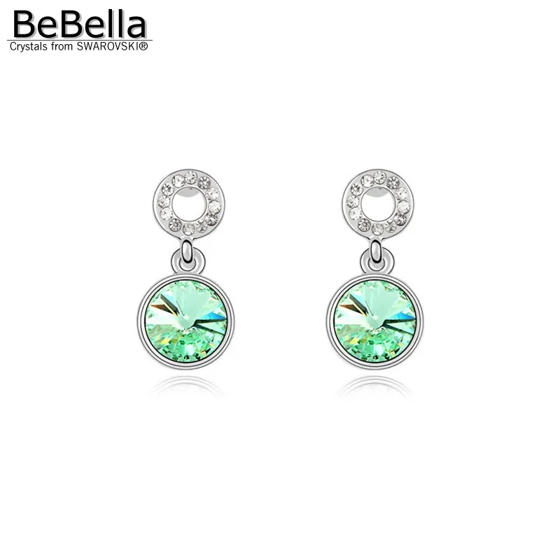 BeBella круглые серьги подвески с кристаллами модные ювелирные изделия для женщин