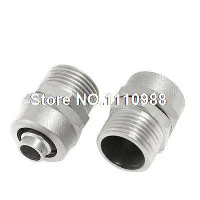 

3/8" PT Thread 8mm x 12mm Pneumatic Air Tube Quick Coupler Fittings 2 Pcs