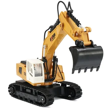 

9 Channel RC Truck Excavator Alloy Backhoes Bulldozer Remote Control Digger Engineering Vehicle Model Electronic Kids Hobby Toy
