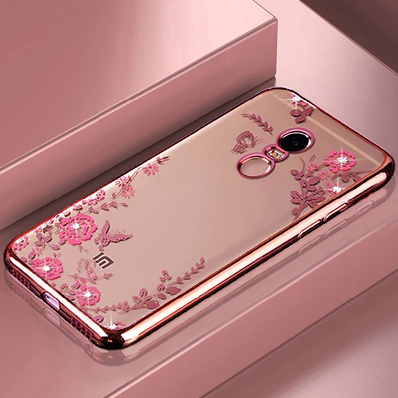 YonLinTan coque чехол для xiaomi redmi note 4x 4 x прозрачный розовый 3d чехлы телефонов мягкий