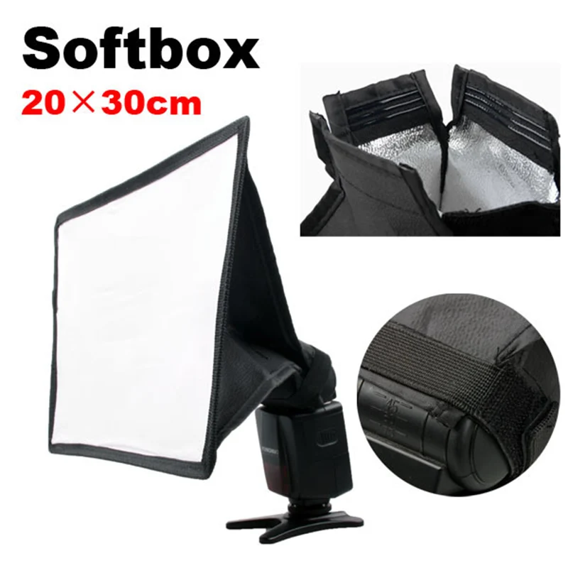 

30*20cm Flash Softbox Diffuser For Yongnuo YN-560 YN-468 YN-467 YN465 YN-460 II YN-460 YN-462 YN-560 II YN-565EX Sppedlite