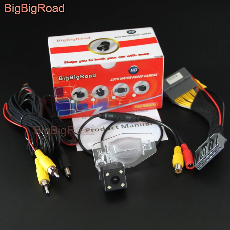 

BigBigRoad Car Rear View Camera For Honda CRV CR-V 2012 - 2017 with 32 Pins adapter Original Monitor Compatible