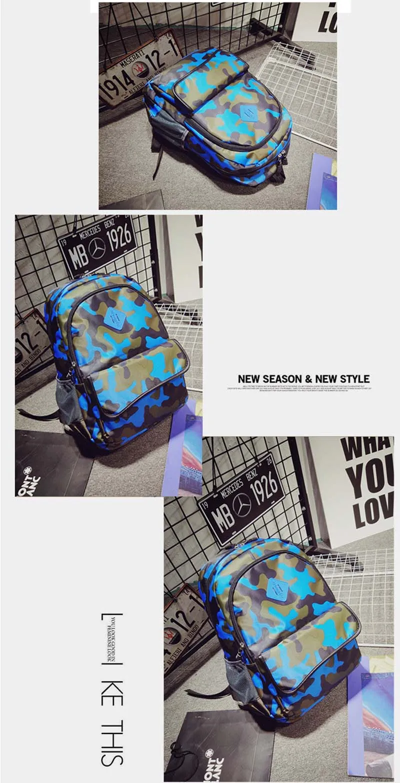 Camouflage Boys School Backpack Teenager Children Primary Schoolbag Girl Travel Laptop Backpacks Nylon Orthopedic Mochila BP0203 (2)