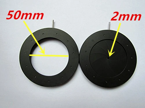 1 шт. Регулируемый 2-50 мм механический Ирис конденсатор ирисовой Диафрагмы для микроскопа камера адаптер монитор конденсатор