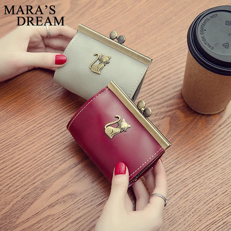Женский кошелек Mara's Dream кожаный женский женские сумки с мультяшной лисой для