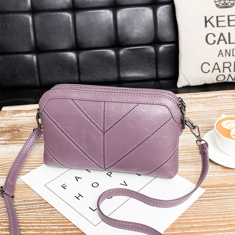 

2018 new women's bag PU material single shoulder oblique bag bag satchel oblique span small bag