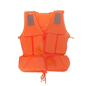 

New Orange Adult Foam Flotation Drifting Swimming Life Jacket Vest With Whistle safety Drop Ship
