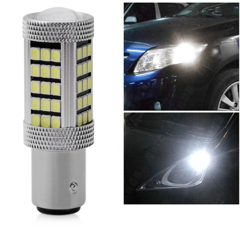 

DC 12V 1157 2835 63 LED 6000K Car Projector Fog Driving Light Bulb White Car Light Source