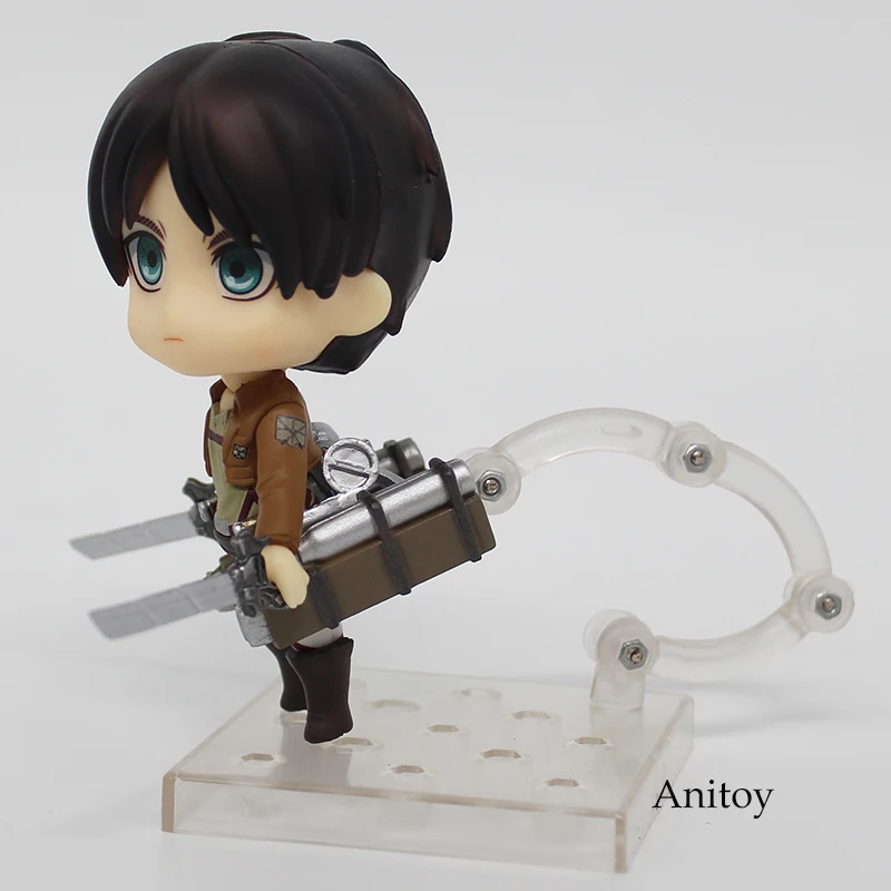 Аниме милая атака на Титанов Eren Jaeger Nendoroid 375 ПВХ фигурка Коллекционная модель игрушки куклы 10 см KT368