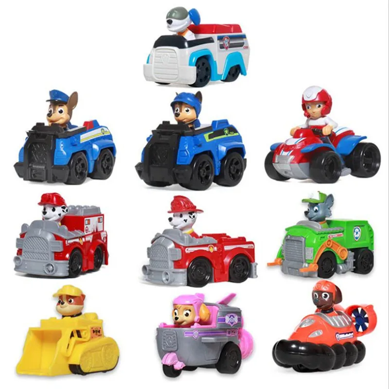 Подлинная Paw Patrol Подушка-собака «Щенячий патруль» фигурку модель Маршалл Райдер Детские игрушки Подарки