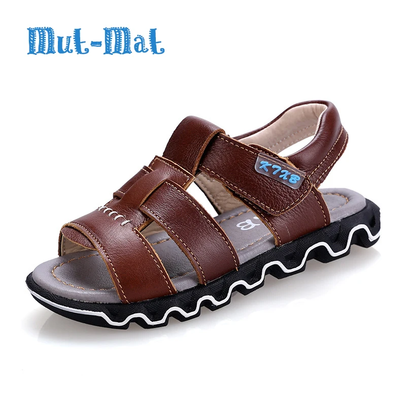 Children's Genuine Leather Sandals Summer New Fashion Leisure Shoes ...