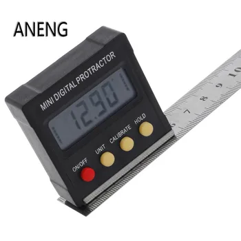 

ANENG 360 Degree Mini Digital Protractor Inclinometer Electronic Level Box Magnetic