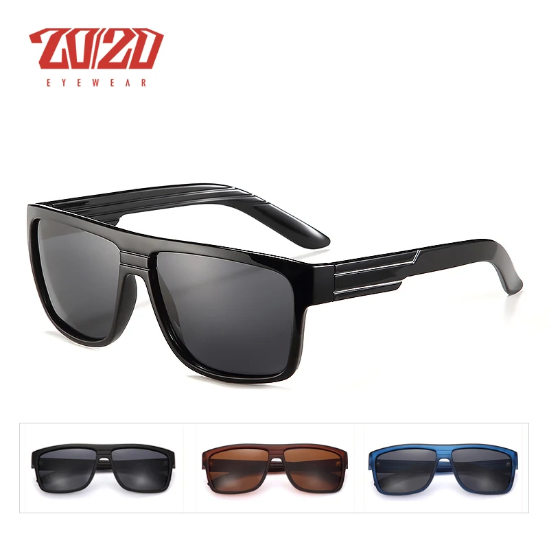 spesifikasi 20 20 Merek Pria Fashion Terpolarisasi Kacamata Pria untuk Mengemudi Plastik UV Perlindungan Kacamata Desainer Perjalanan Berjemur Kacamata