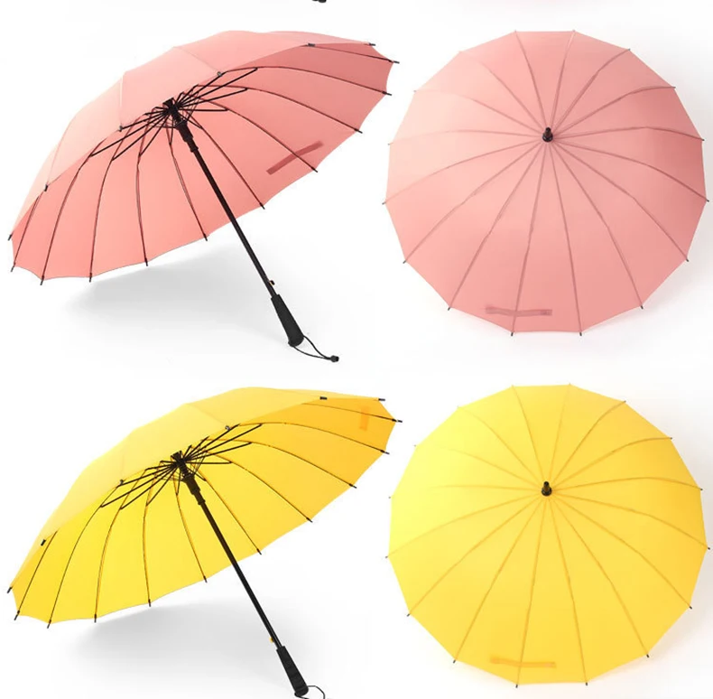 Популярный Зонт от дождя женский разноцветный 16 к радужный длинный зонт мужской женский ветрозащитный Guarda Chuva гольф прозрачный зонт большой зонт