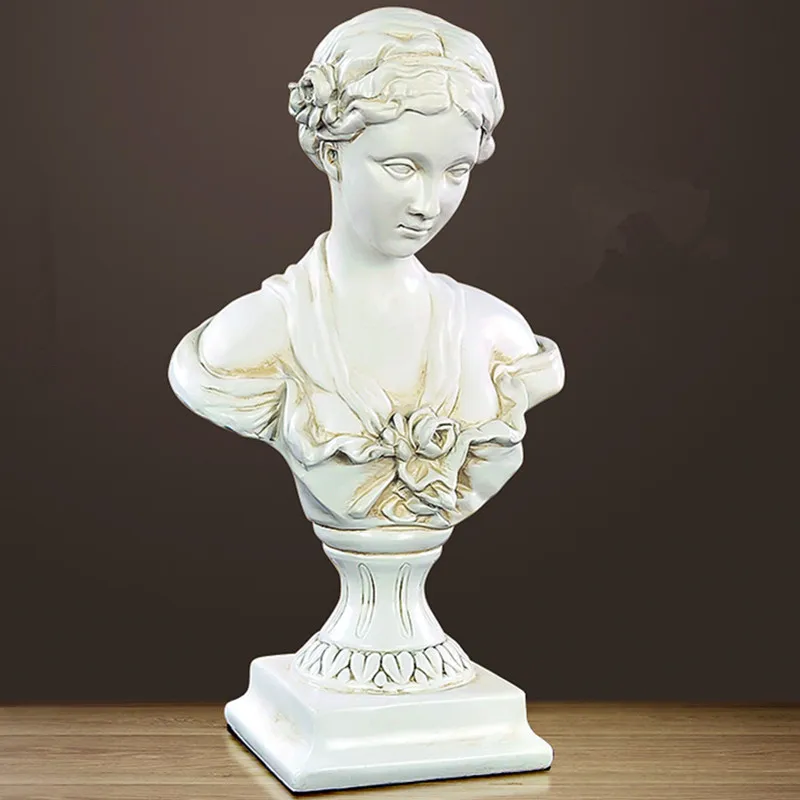 

Archaize Venus Head Portraits Bust Statue Roman Mythology Desktop Decoration Office Colophony Crafts Gift L2569