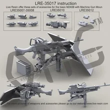 [Набор масштабных моделей] живая Смола LRE-35017 1/35 M240B военные системы группа inc. H24-6 пулемет с креплением HMMWV и защитным щитом