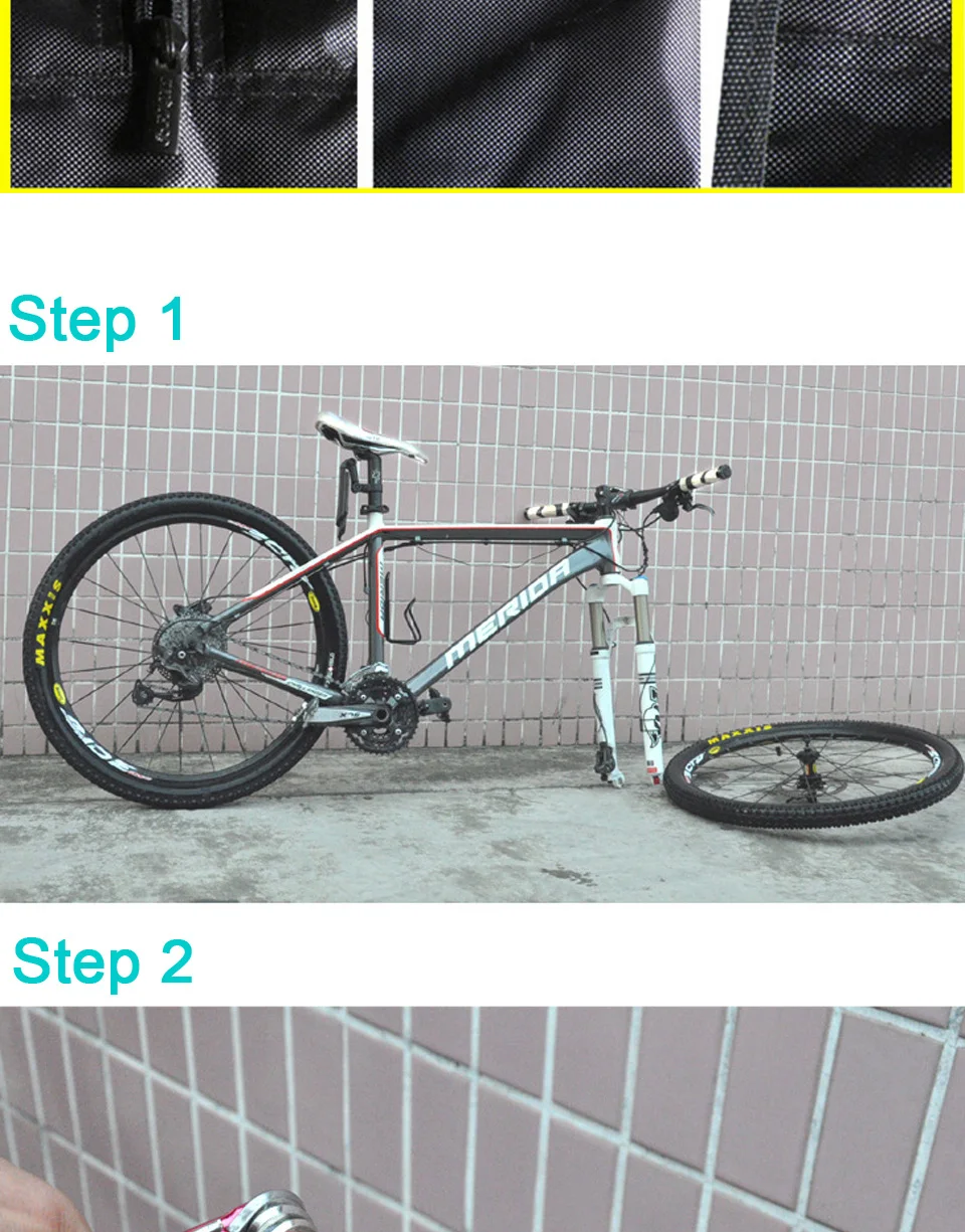 Sale 2 in Folding Bike Package Bag MTB Mountain Bike Rack Bag 1 Multifunction Road Bicycle Pannier 1