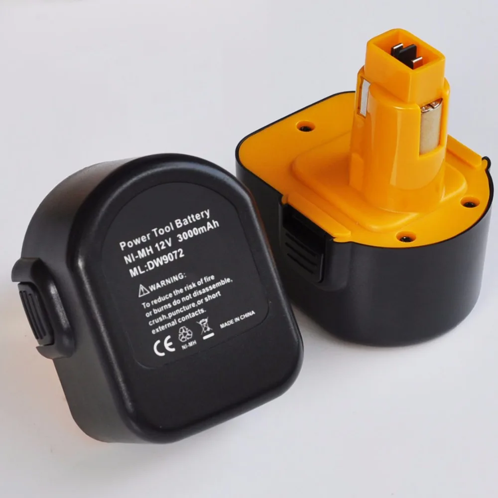 

1PCS 12V Ni-MH rechargeable battery cell pack 3000mah for Dewalt cordless Electric drill screwdriver DW953K DW953K DW052K DC740K