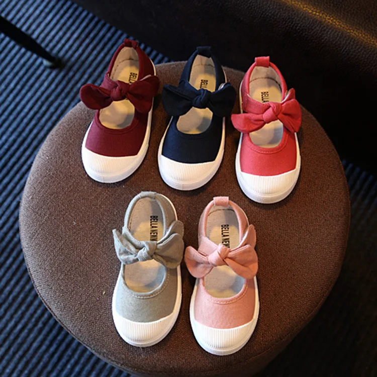 Fall 2020 Children Shoes Girls Canvas 