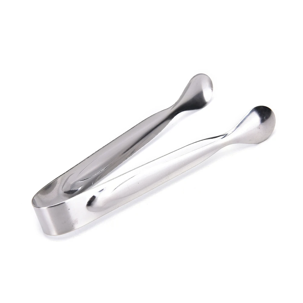 

1Pc Food Ice Clamp Stainless Steel Coffee Sugar Tongs Tool Bar Kitchen Barbecue BBQ Clip