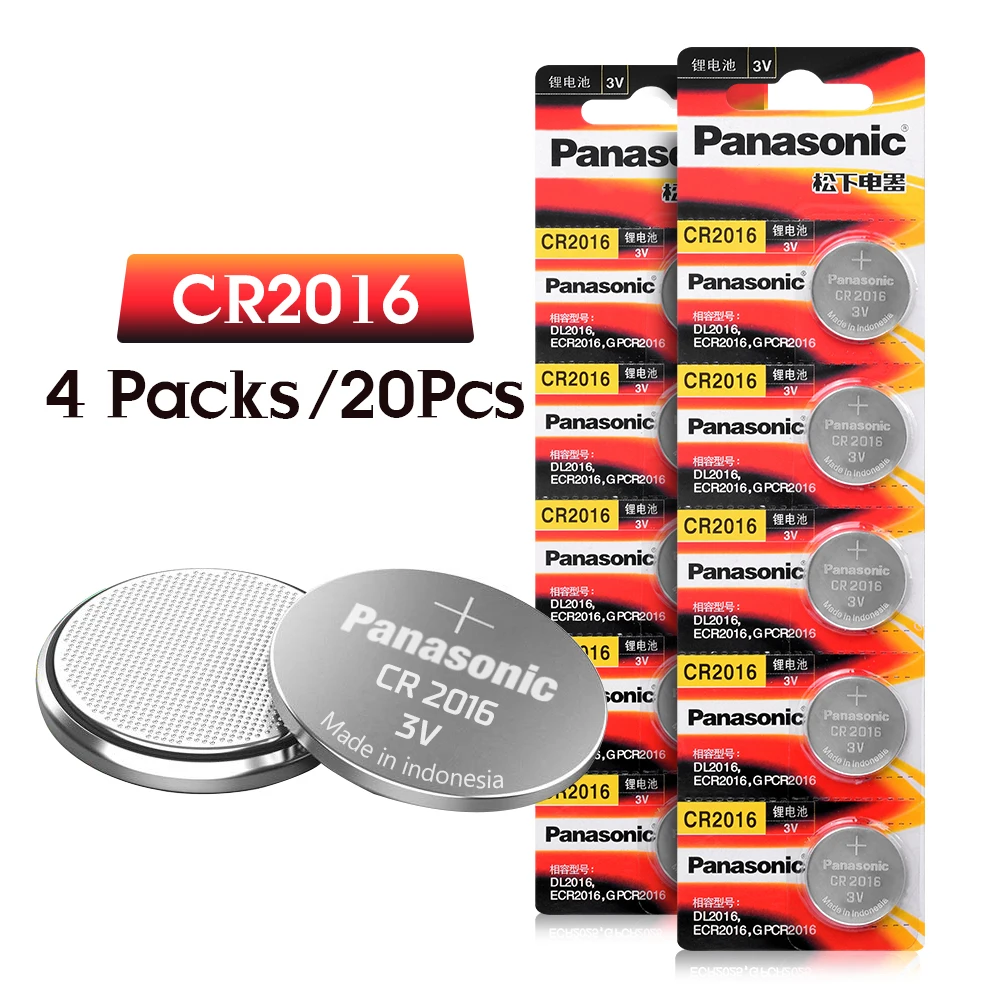 

20pcs cr2016 PANASONIC BR2016 DL2016 LM2016 KCR2016 ECR2016 3v button battery coin car toy lithium battery