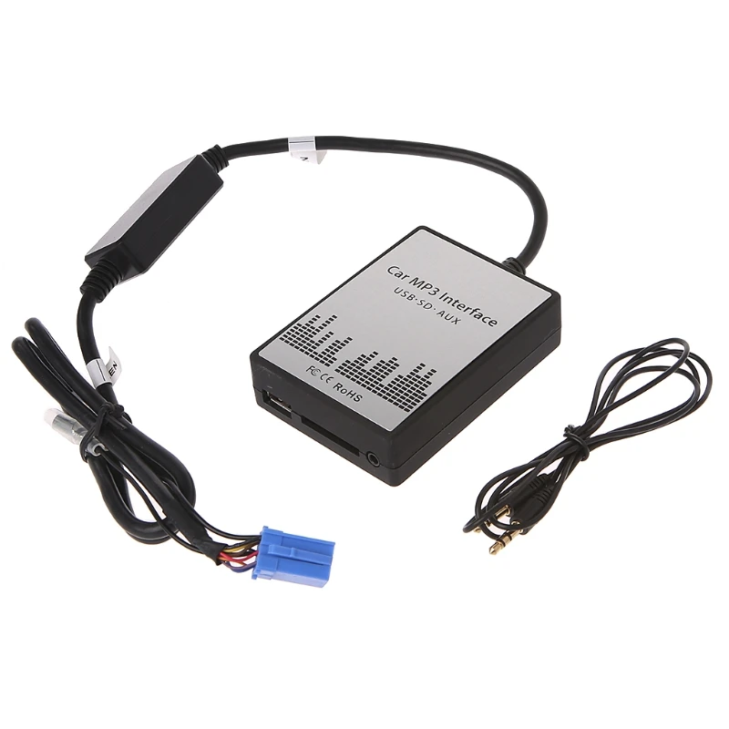OOTDTY USB SD AUX Car MP3 Music Radio Digital CD Changer Adapte For Renault 8pin Clio Avantime Master Modus Dayton Interface|Car MP3 Players| - AliExpress