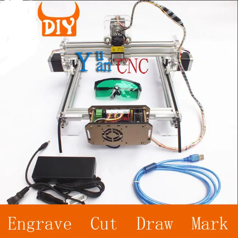 2125 DIY лазерная гравировальная машина с ЧПУ, машина для резки, мини-плоттер деревянный маршрутизатор V5 система управления