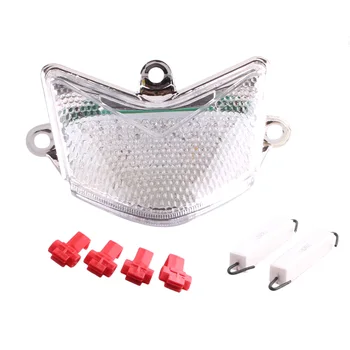 

E-Mark Integrated LED Motorcycle Rear Brake Tail Light Turn Signals Lamp Blinker For KAWASAKI ZX-10R ZX10R 2004-2005 Taillight