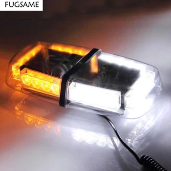 

FUGSAME 24led car general magnetic roof ceiling lights red blue yellow 12v smoke electric