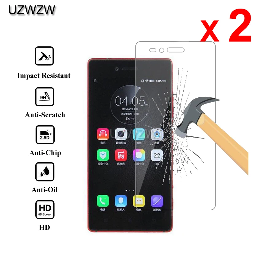 

2pcs For Lenovo Vibe Shot Z90a40 Z90-3 Z90-7 Premium 2.5D Tempered Glass Screen Protector For Lenovo Z90 Protective Glass