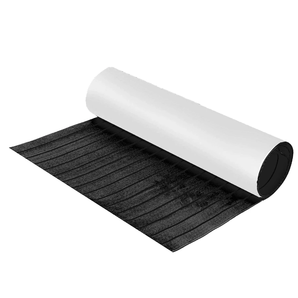1 Pcs 6mm Thick Self-Adhesive 94x23'' Foam Teak Decking EVA Foam Marine Flooring Boat Decking Sheet Accessories 6 Color Non-skid