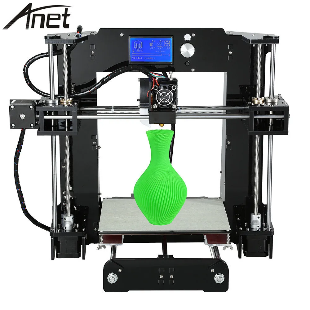  Anet A6 3D Printer DIY Kit Desktop Prusa i3 LCD Control Screen Display 3D Printer Kit 