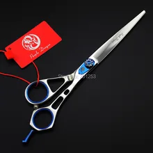 7,0 дюймов ПЭТ ножницы для стрижки и ухода за шерстью ножницы для парикмахеров, JP440C фиолетовый Драган ножницы для собак с полой ручкой, 1 шт. LZS0380