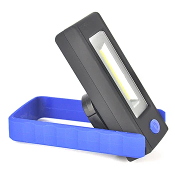 

BORUiT Super Bright COB LED Work Light Inspection Lamp Hand Torch Magnetic Camping Tent Lantern With Hook Magnet by AAA Battery