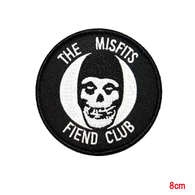 

The Misfits Fiend Club Ghost Horror Punk Band Mascot Iron On Applique Patch
