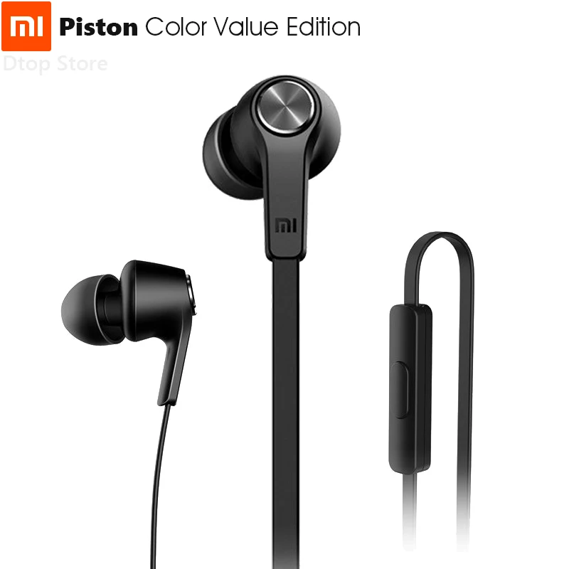 

Original Xiaomi Piston Color Value Edition In-Ear Earphones CD Texture Oblate Wire Gen 3rd Damping Helix Tube Design Ergonomic