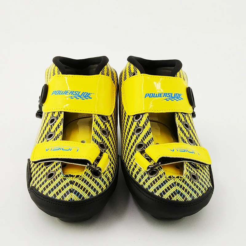 الكبار الاطفال الأسطوانة تزلج 2018 المهنية سرعة التزلج على الجليد الأزرق الأصفر الوردي الأحذية مضمنة التزلج تزلج ألياف الكربون حذاء
