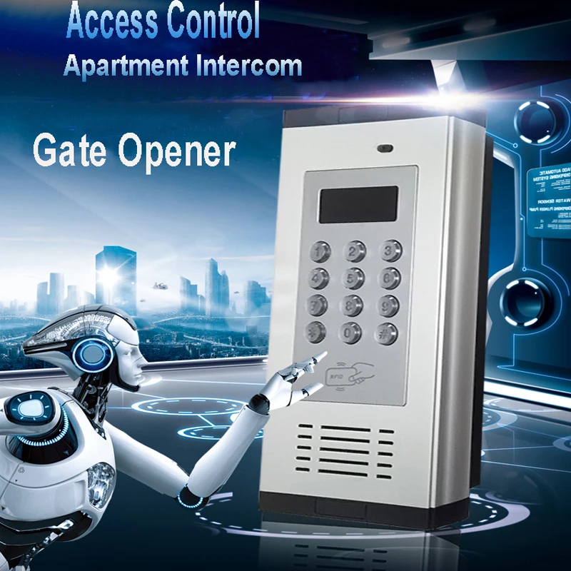 

GSM 3G Access Control & Apartment Intercom Gate Opener by Phone Call & SMS Support RFID card K6