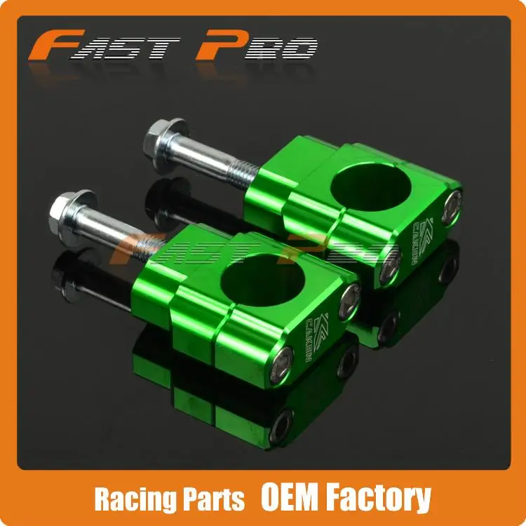 

1 1/8" Billet HandleBar Fat Bar Risers Mount Clamp KX KXF KX125 KX250 KX250F KX450F Dirt Bike Motocross Enduro Supermoto