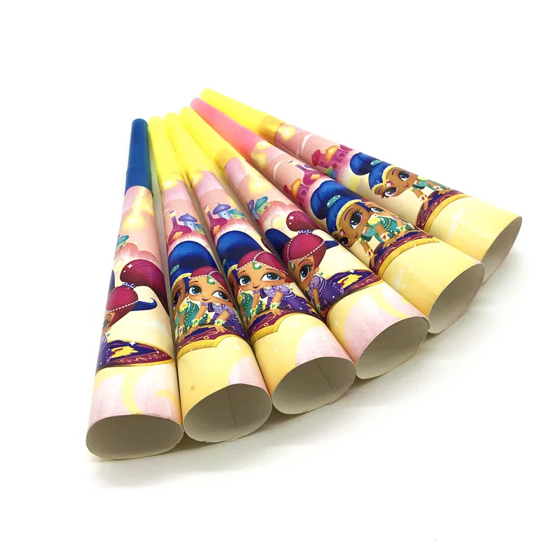 Party Supply 6Pcs/lot Shimmer Shine Trumpets/Whistle/Blowouts For Kids Girls Birthday Party Decoration Event Party Horn Supply
Party Supply 6Pcs/lot Shimmer Shine Trumpets/Whistle/Blowouts For Kids Girls Birthday Party Decoration Event Party Horn Supply