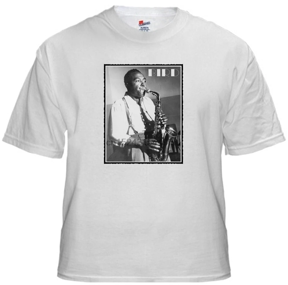 

Tee shirt new adult unisex jazz legend CHARLIE BIRD PARKER cotton t shirt