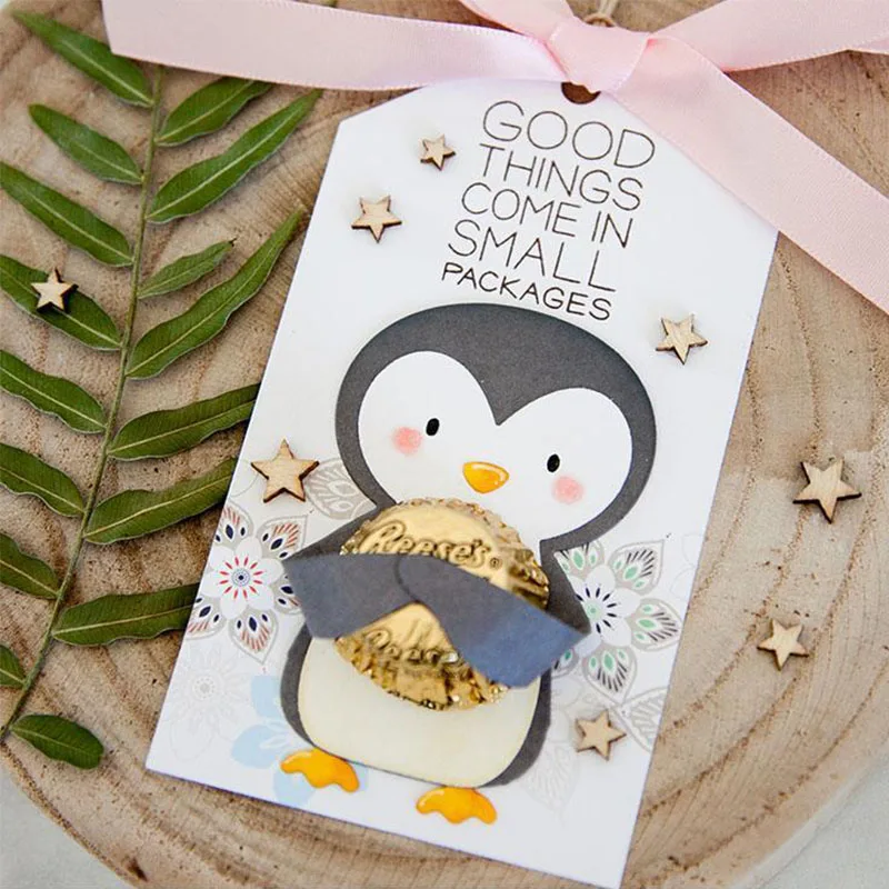 

Cute Animal Penguin Metal Cutting Dies Stencil for Scrapbooking Photo Album Embossing Paper Cards Making Decorative Crafts Tool